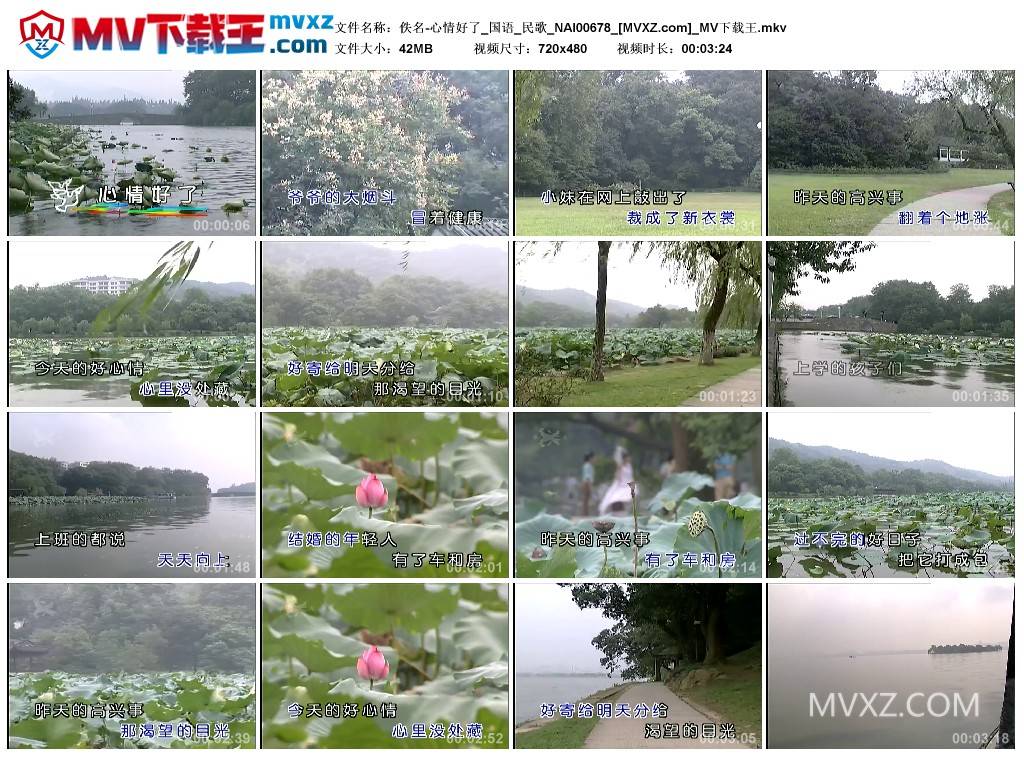 佚名-心情好了_国语_民歌_NAI00678